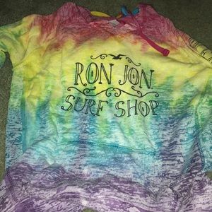 rainbow ron jon hoodie